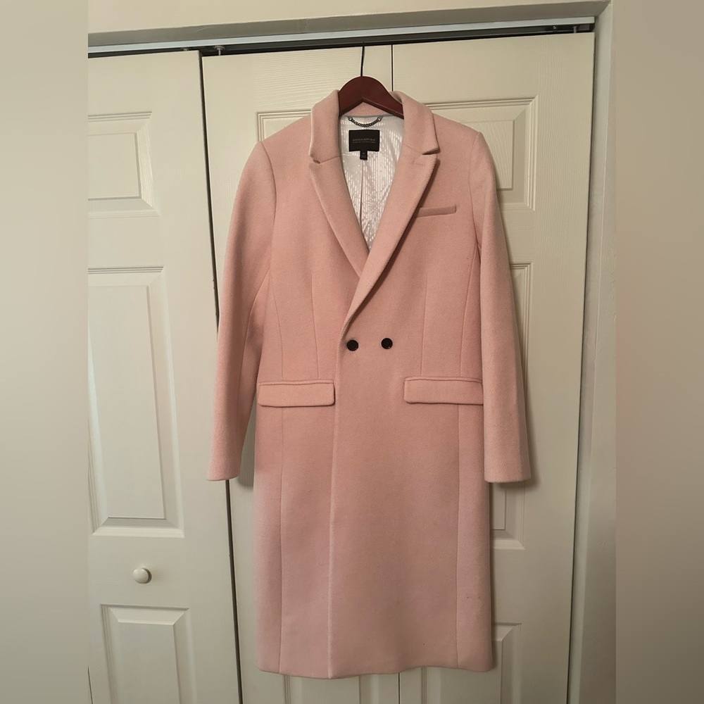 Banana Republic Pink Top Coat (Size:M)